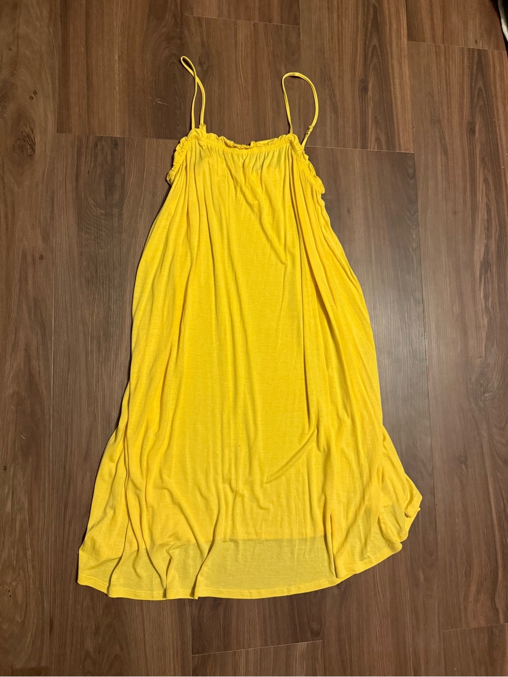 H&M Yellow Spaghetti Strap Sundress